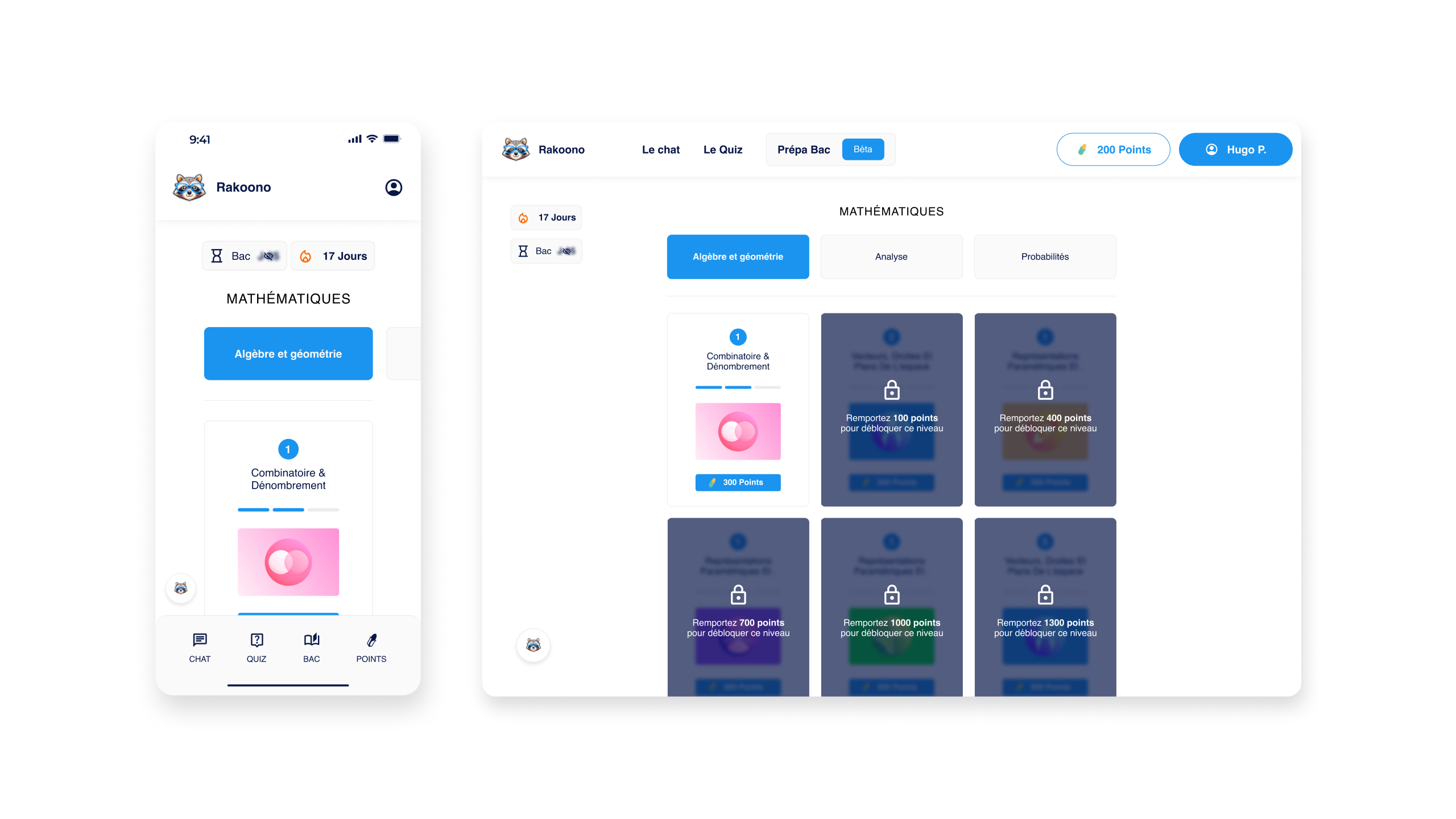 Rakoono — PrépaBAC redesign